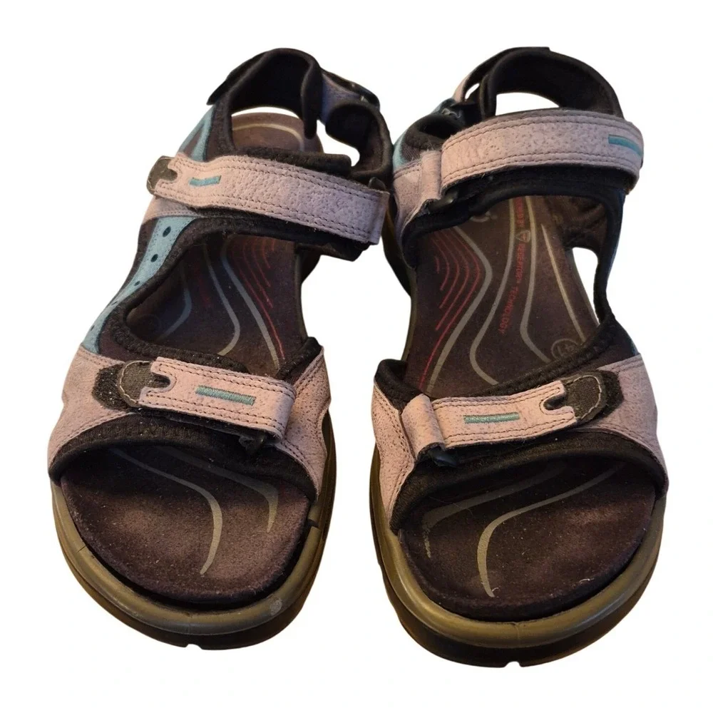ECCO Yucatan Sport Sandals Gorpcore Hiking Outdoor Walking Purple Blue 41 Summer
